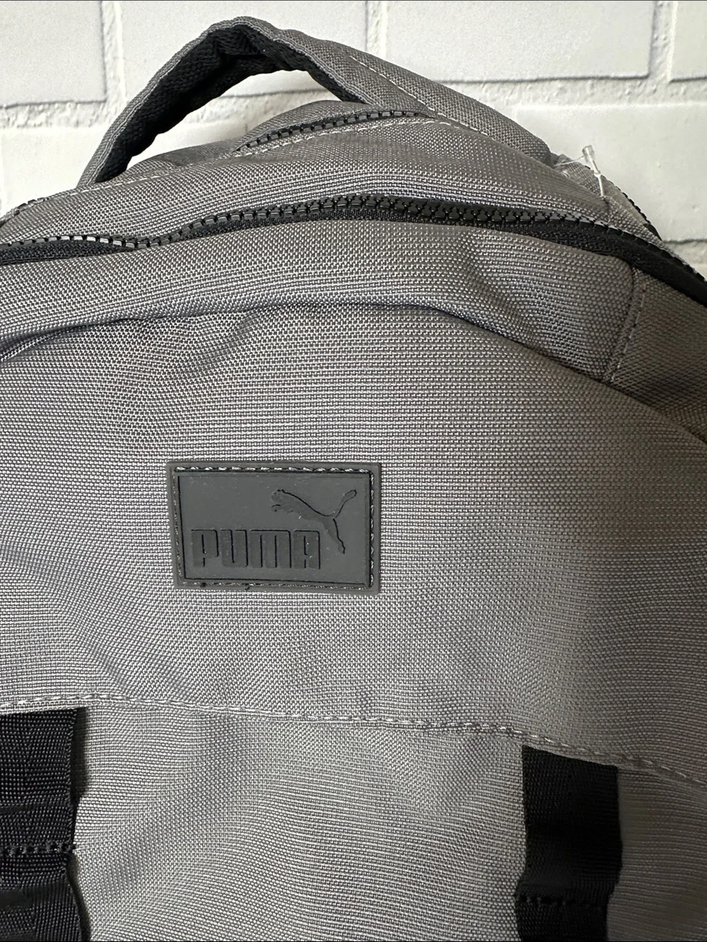 NWT Puma Large Gray and Black Backpack with Multiple Compartments